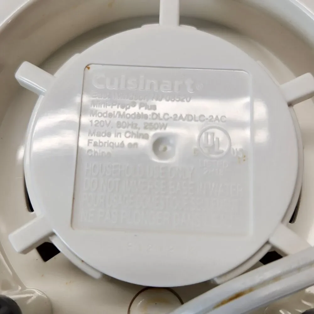 Cuisinart Mini-Prep Plus Food Processor 3 Cup White Tested Cleaned Model DLC2A